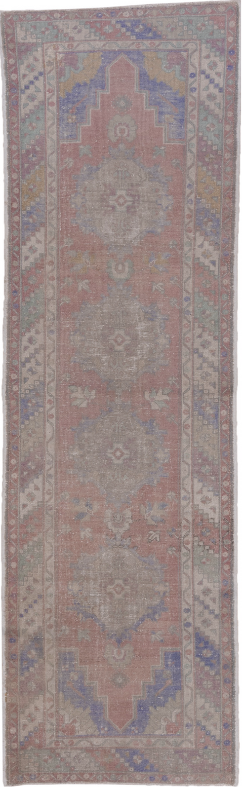 Vintage Oushak Runner Rug (3' x 10')